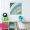 Stupell Industries Blue Wave Rainbow Abstract Canvas Wall Art